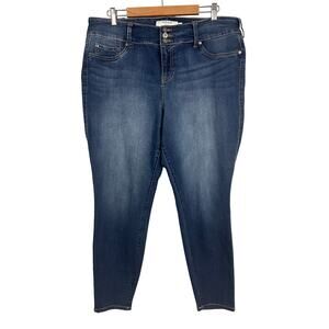 Torrid Womens 20R Jegging 3-Button Stretch Skinny Rock Classic Blue Denim Jeans